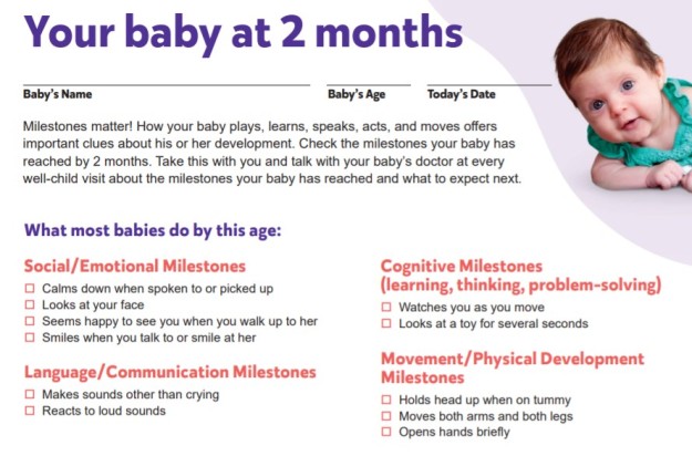 CDC Milestones | More Good Days – Parenting Blog